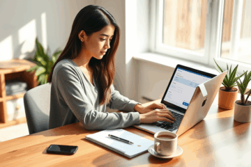 Image illustrant le processus d'obtention d'une carte de crédit en ligne.