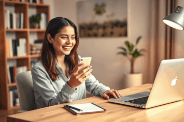 Image illustrant l'approbation rapide d'une carte de crédit.