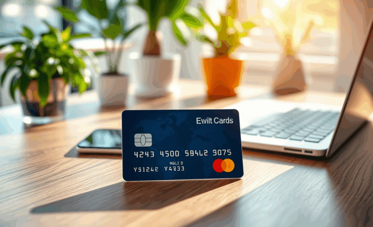 Image illustrant les avantages d'une carte de crédit 100% en ligne et fiable.