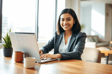 Image illustrant le processus rapide pour une demande de carte de crédit en ligne.