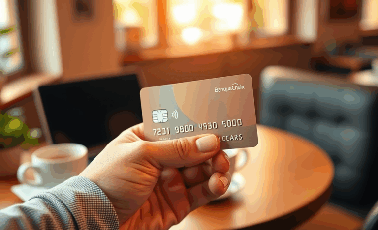 Image illustrant la carte de crédit de la Banque Chaix avec approbation rapide.