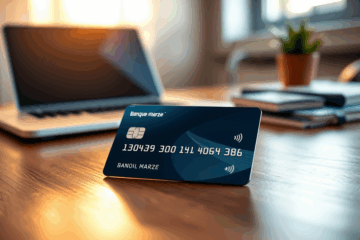Image d'une carte de crédit Banque Marze avec approbation facilitée.