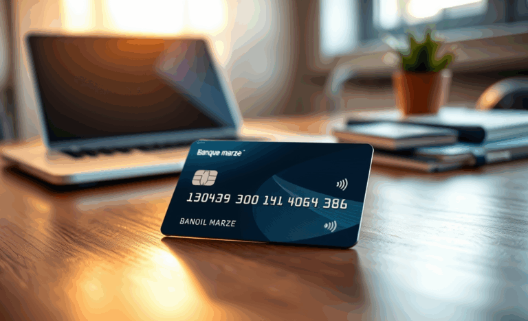 Image d'une carte de crédit Banque Marze avec approbation facilitée.