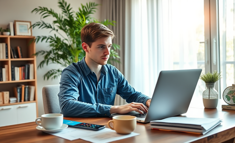 Illustration d'un prêt en ligne rapide et accessible en quelques clics.